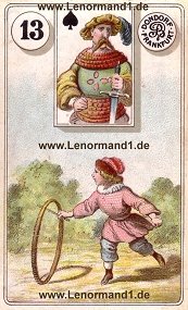 Kind Lenormand Bedeutung antike Dondorf Lenormandkarten