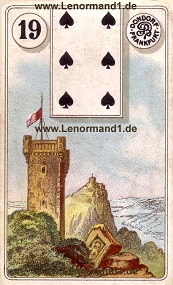 Turm Lenormand Bedeutung antike Dondorf Lenormandkarten