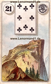 Berg Lenormand Bedeutung antike Dondorf Lenormandkarten