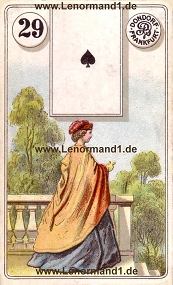 Dame Lenormand Bedeutung antike Dondorf Lenormandkarten