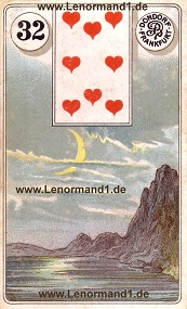 Mond Lenormand Bedeutung antike Dondorf Lenormandkarten