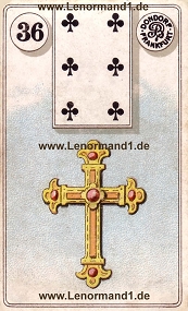 Kreuz Lenormand Bedeutung antike Dondorf Lenormandkarten